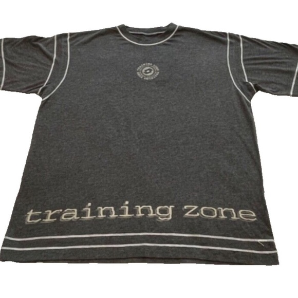 Vintage Lotto Mens Training Zone T-Shirt Grey Size L - Picture 2 of 3
